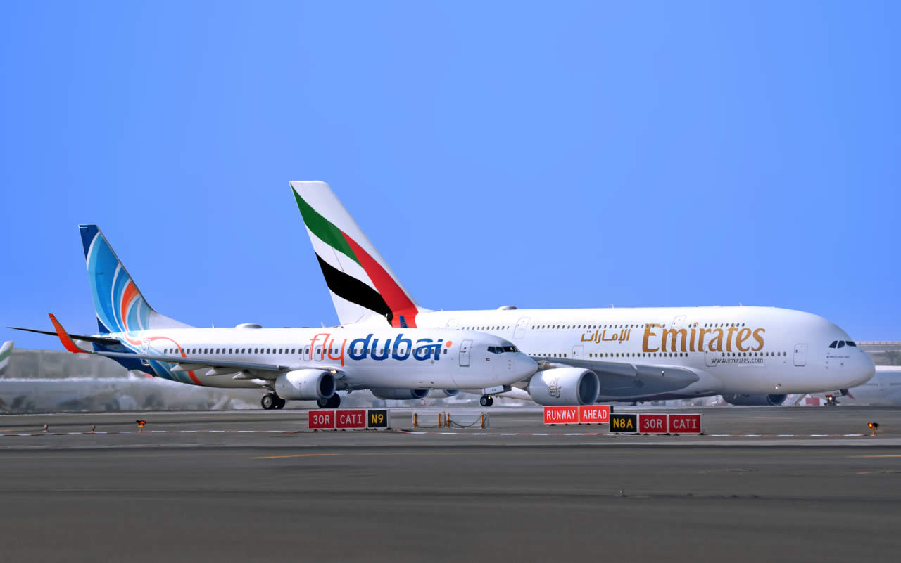Emirates, flydubai