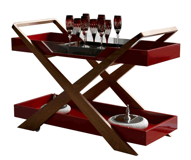 Carro Bar Cabernt - Carrinhos de chá: peças curinga para o inverno! Carro Bar Cabernt - Chá - Família - Decoração
