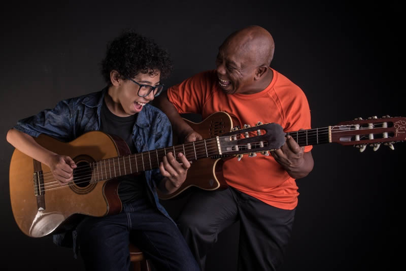 Felipe e Filó Machado participam do JazzBB Pais e Filhos | Foto: Paulo Rapoport