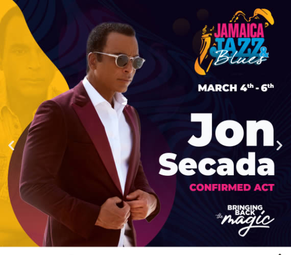 Jon secada Jamaica Jazz & Blues Festival