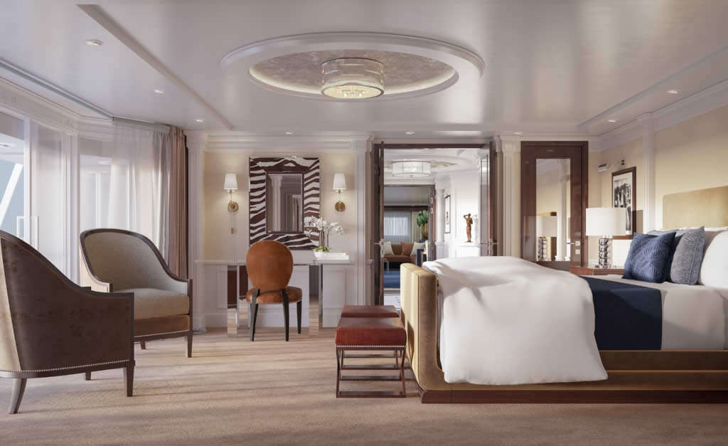 Oceania Cruises apresenta as novas Owners Suites com decoração Ralph Lauren Home Oceania Cruises - Owners Suites - Ralph Lauren Home - Trevor R. Howells