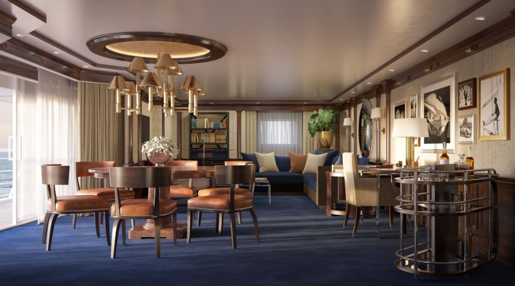 Oceania Cruises apresenta as novas Owners Suites com decoração Ralph Lauren Home Oceania Cruises - Owners Suites - Ralph Lauren Home - Trevor R. Howells