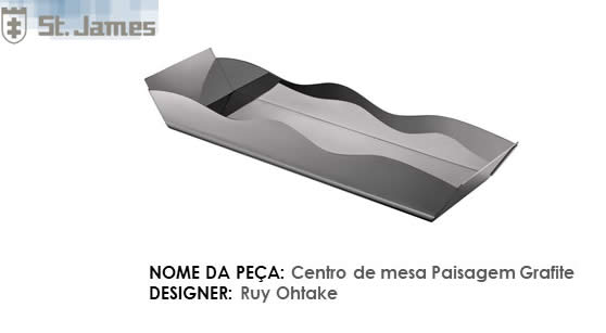 Ruy Ohtake - St. James apresenta novo acabamento para suas peças Ruy Ohtake - St. James - peças de prata